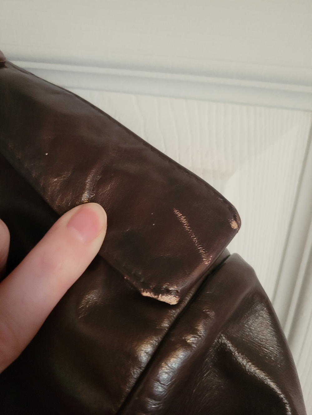 Vintage Burgundy Leather Trench Coat - Picture 12 of 14